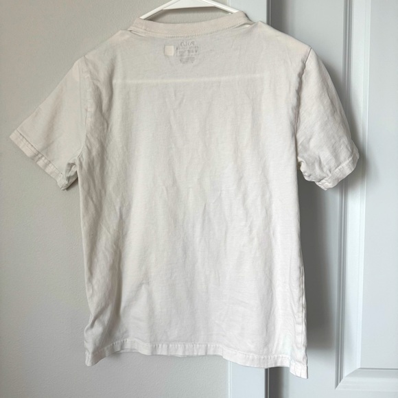 Polo Ralph Lauren White Kids’ T-shirt Size Medium Bear Skiing Winter Holiday - Picture 9 of 11